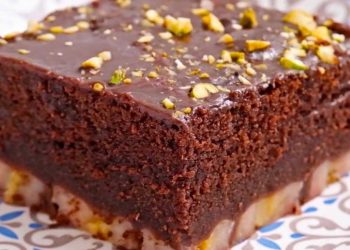 Bananen Schokoladenquadrate - ein Dessert zum Verlieben!