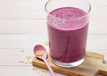 Blaubeer-Shake mit Quark