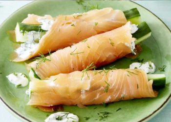 Gefüllte Lachsröllchen: Kleines, feines Fingerfood