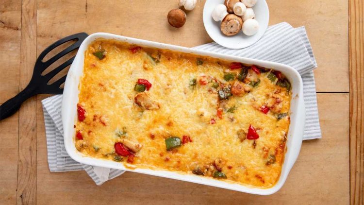 Hähnchen-Auflauf mit Paprika