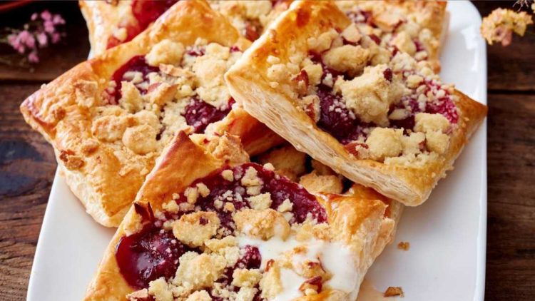 Kirsch-Streusel-Teilchen: Süße Nascherei