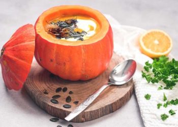 Kürbissuppe mit Ingwer