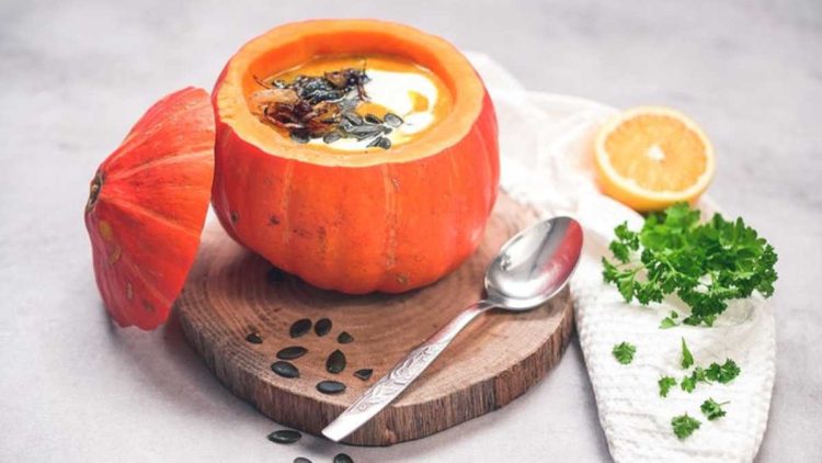 Kürbissuppe mit Ingwer