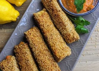 Rezept für köstliche orientalische Sesamröllchen