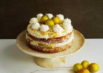 Rezept für Mirabellentorte mit Kardamomboden