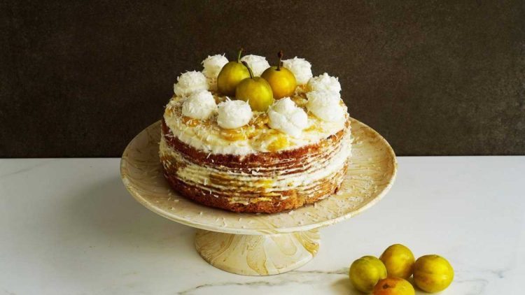 Rezept für Mirabellentorte mit Kardamomboden