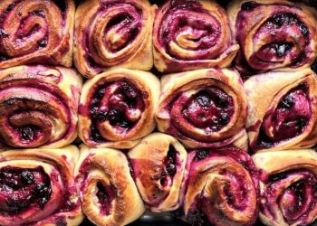 Rezept für Schwarze-Ribisel-Schnecken