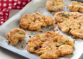 Schnelles Blumenkohlschnitzel aus der Pfanne