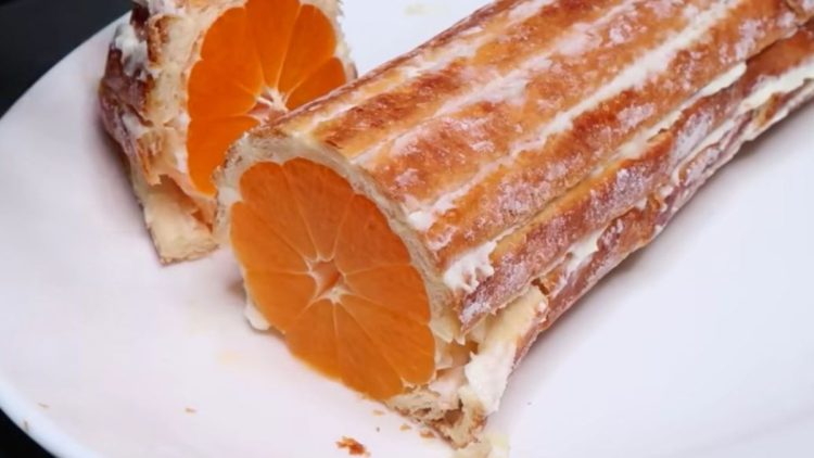 Blätterteig Mandarinen Dessert