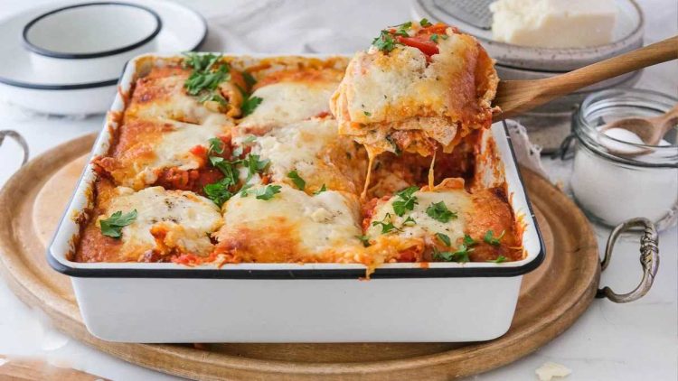 Einfache Gemüselasagne (vegetarisch)