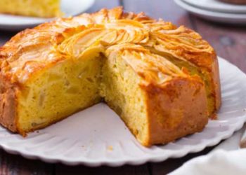 Französischer Apfelkuchen mit besonderer Creme