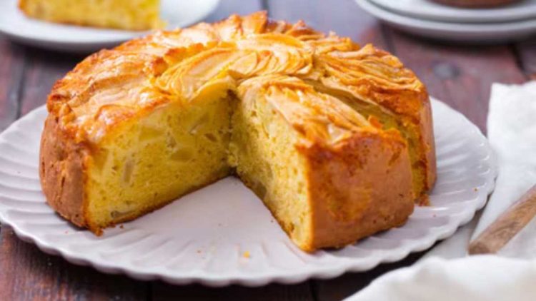 Französischer Apfelkuchen mit besonderer Creme