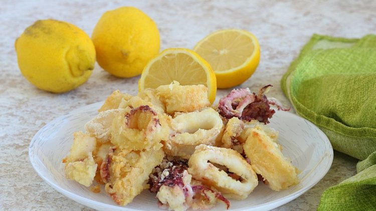 Gebackene NICHT frittierte knusprig-goldene Calamari