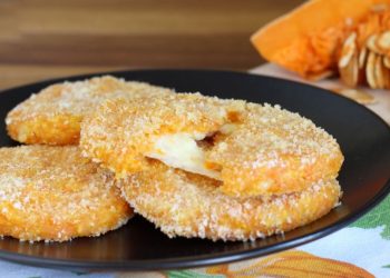 Gefüllte Kürbisschnitzel