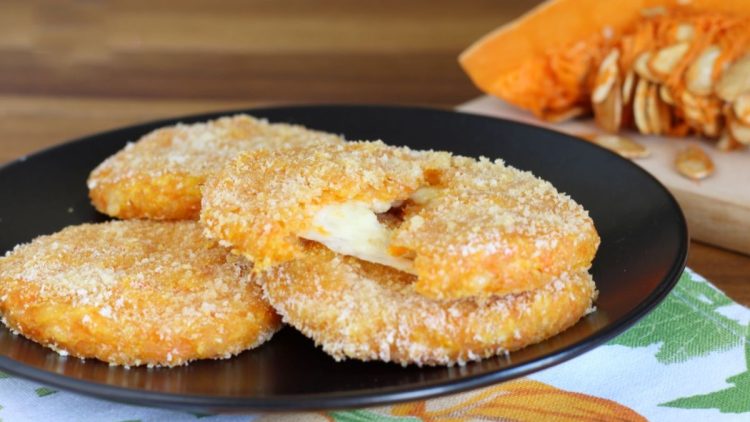 Gefüllte Kürbisschnitzel