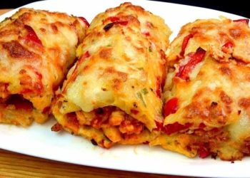 Hähnchen-Kartoffel-Röllchen