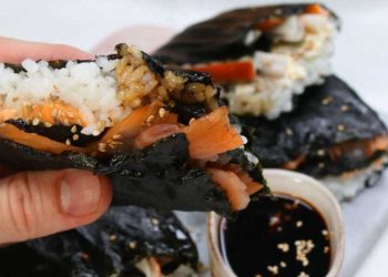 Mit dem Kopf durch die Wand wollen und Sushi rollen oder einfach Sushi-Taschen naschen