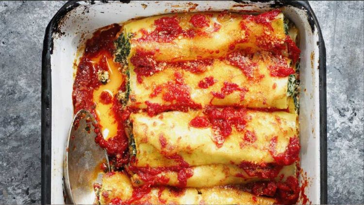 Schnelle Spinat-Cannelloni mit nur 3 Zutaten