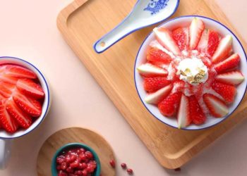 Strawberry Bingsu: Rezept für Shaved Ice aus Korea