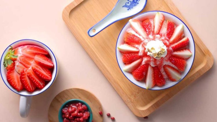 Strawberry Bingsu: Rezept für Shaved Ice aus Korea