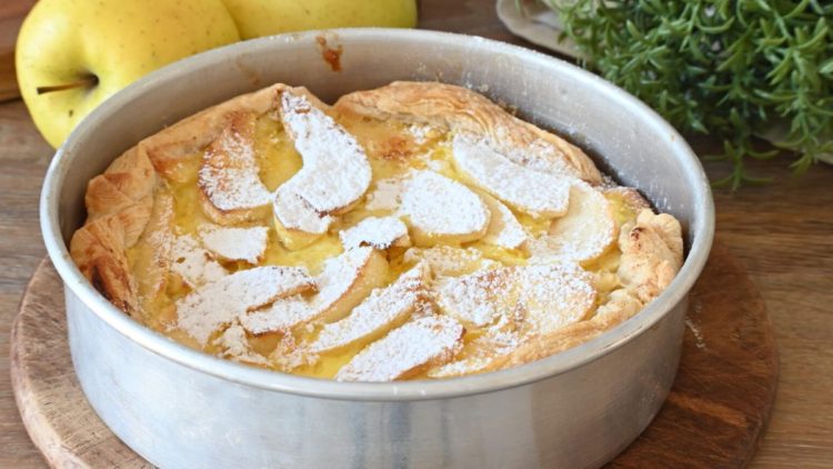 Cremige Apfel-Sahne-Torte