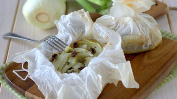 Gebackener Fenchel im Päckchen