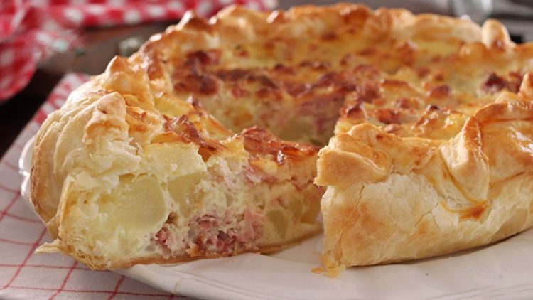 Kartoffel-Schinken-Käse-Torte