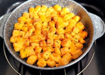 Knusprig Tofu aus der Heißluftfritteuse