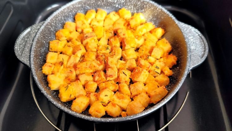 Knusprig Tofu aus der Heißluftfritteuse