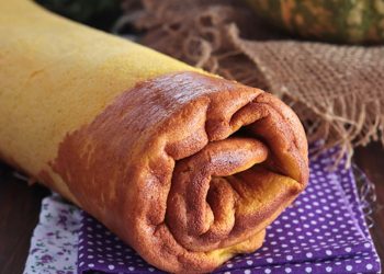 Kürbis Biskuitrolle