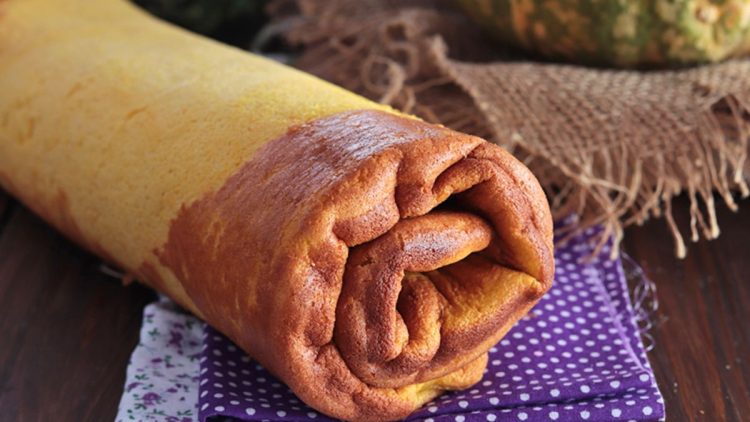 Kürbis Biskuitrolle
