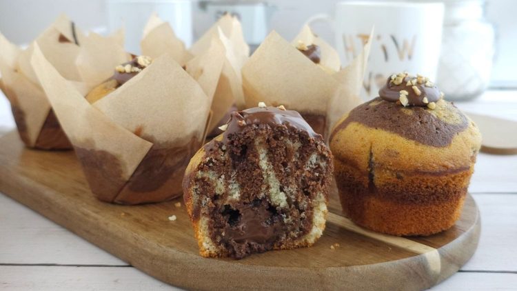 Marmor-Nutella-Muffins