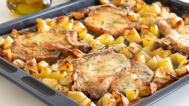 Panierte Ofen-Schnitzel