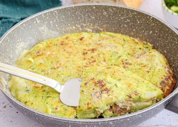 Brokkoli-Tortino aus der Pfanne