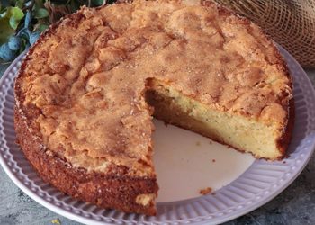 Geriebener Apfelkuchen