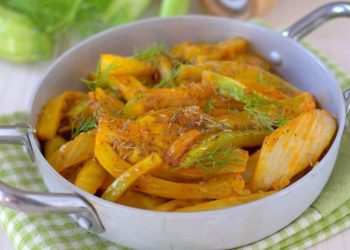 Geschmorter Fenchel und Zucchini