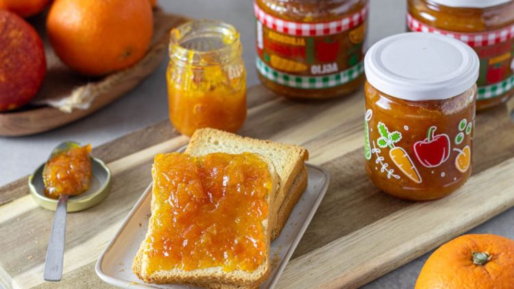 Hausgemachte sizilianische Orangenmarmelade