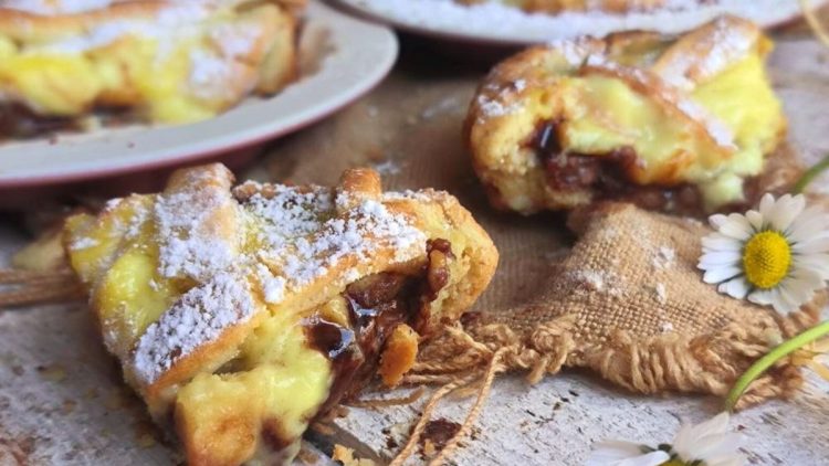 Italienische Nutella-Tarte mit Patisseriecreme