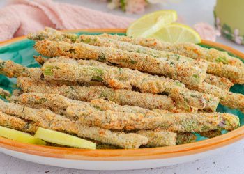 Panierter Spargel aus der Heißluftfritteuse