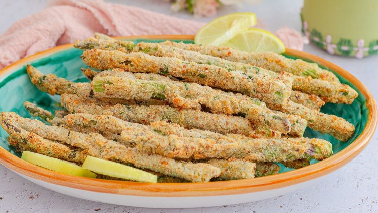 Panierter Spargel aus der Heißluftfritteuse