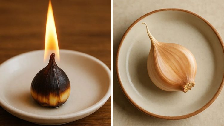 Warum Sie eine Knoblauchzehe verbrennen sollten